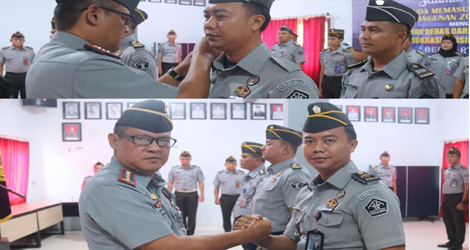Lapas Tanjungpinang Gelar Penyematan Kenaikan Pangkat ASN