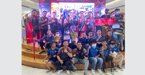 Hangover Aquilla Juarai Mobile Legend IndiHome di Grand Mall Batam