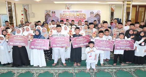 Sambut HUT Bhayangkara ke-78, Polres Karimun Gelar Lomba MTQ Putra Putri Anggota Polri