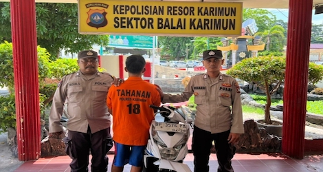 Polsek Balai Berhasil Tangkap Pencuri Besi Penutup Parit di Jalan Pramuka