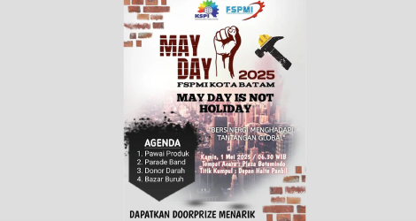 Perayaan May Day 2025 di Batam, Ribuan Buruh Gelar Long March, Tuntut Keadilan dan Kesejahteraan