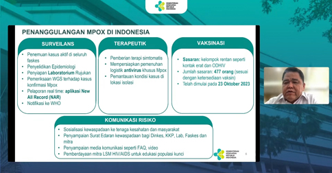 Kemenkes Sediakan Vaksin Mpox untuk Kelompok Berisiko