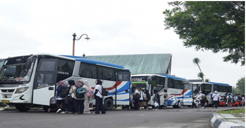 Peserta Mudik Gratis PT Timah Bersama Kementerian BUMN Sudah Tiba di Tujuan