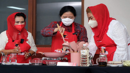 Demo Memasak, Puan: Meski Enggak Jago, Harus Bisa Masak