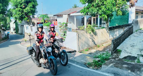 Jaga Kamtibmas, Polsek Meral Gelar Patroli Menyusuri Gang Sempit