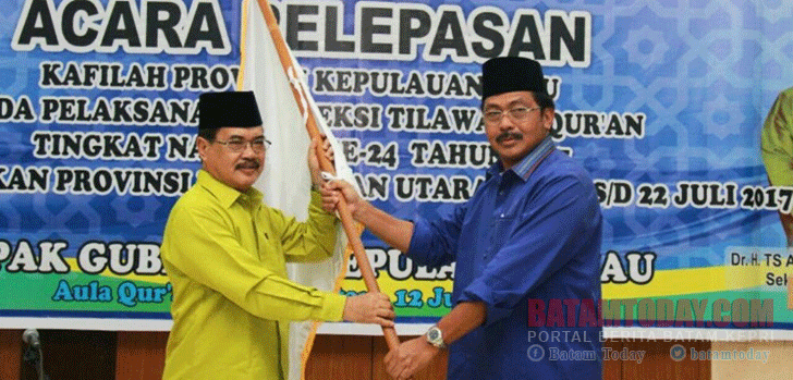 Nurdin Motivasi Kafilah Kepri untuk Tampil Prima