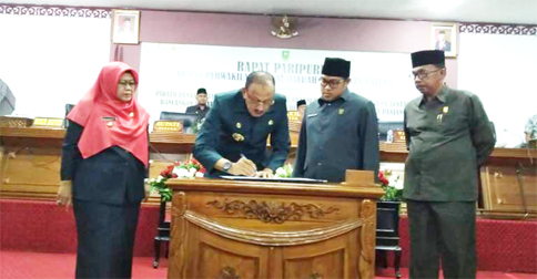 DPRD dan Pemkab Natuna Sahkan Perda RPJPD 2005-2025