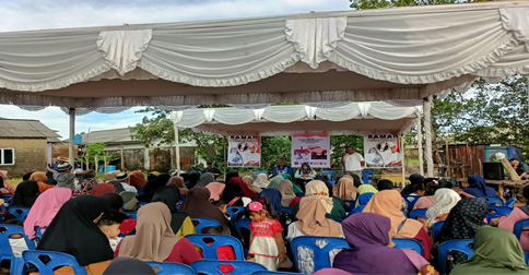 Kampanye Rahma di Dompak Lama Disambut Antusias, Program Seragam Sekolah Gratis Jadi Harapan