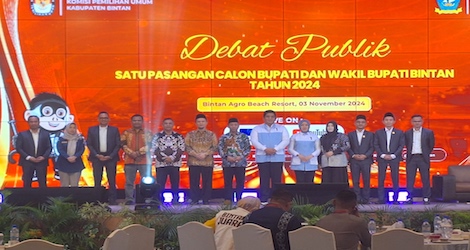 Debat Publik Paslon Tunggal di Bintan, Roby-Deby Tampilkan 44 Program Unggulan