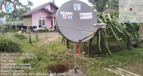 Komdigi Siagakan 10 Titik Layanan Internet Satelit SATRIA-1 di Daerah Banjir Aceh, Sumut dan Sumbar