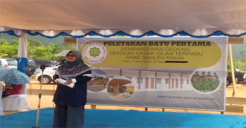 Wakil Bupati Natuna Resmikan Pembangunan SD Islam Terpadu Ranai