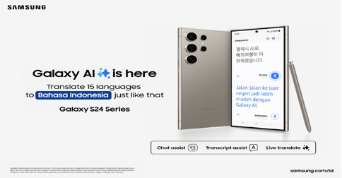 Galaxy AI Bahasa Indonesia Sudah Hadir di Galaxy S24 Series