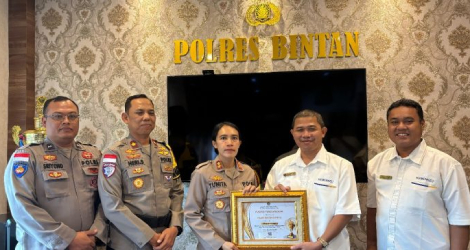 Polres Bintan Raih Penghargaan KPPN Tanjungpinang Award 2024 Kategori Penyerapan Anggaran Terbaik