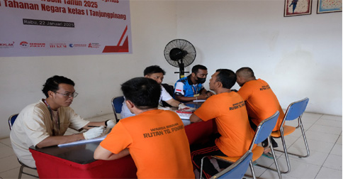 Rutan Tanjungpinang Gelar Skrining HIV dan IMS bagi Warga Binaan