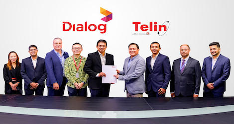 Telin dan Dialog Axiata Tandatangani MSA Kelola Layanan Terminasi Suara dan SMS Internasional