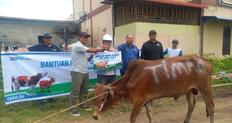 Idul Adha 1446 H, PWI Karimun Terima Bantuan Hewan Kurban dari PT Timah