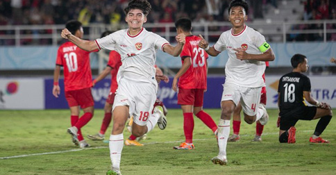 Indonesia vs Australia di Semifinal Piala AFF U-16 2024