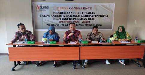 Pendaftaran Calon Anggota Bawaslu Kabupaten dan Kota se-Kepri Periode 2023-2028 Resmi Dibuka