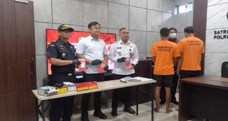 Polres Karimun Gagalkan Penyeludupan Narkotika dari Luar Negeri, 2 Tersangka Berhasil Diamankan