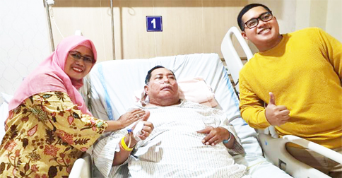 Abah, Suami Wabup Ngesti dan Tokoh Politik Natuna Persiapan Operasi Bypass di Jakarta