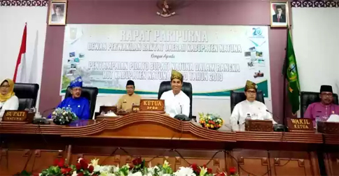 Abdul Hamid dan Ngesti Yuni Hadiri Paripurna HUT ke-20 Kabupaten Natuna