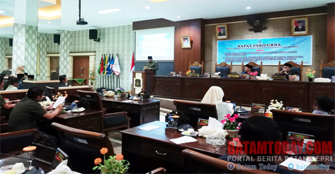Abdul Haris Paparkan Pendapatan dan Realisasi Anggaran 2018 pada DPRD Anambas