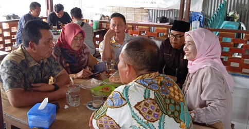 Kunjungi Natuna, Anggota DPR RI Ansar Ahmad Ngopi Bareng Wabub Ngesti Yuni