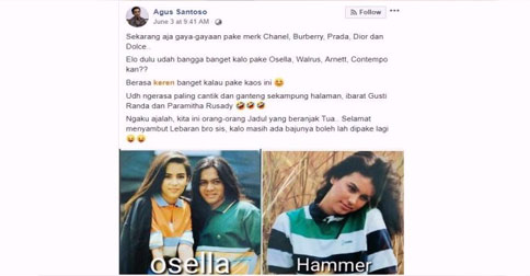 Kece di Zamannya, Merek Baju Ini Bikin Warganet Nostalgia