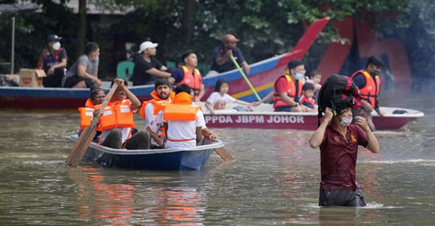 Terancam Banjir Gelombang Tiga, 10 Ribu Warga Malaysia Masih Mengungsi
