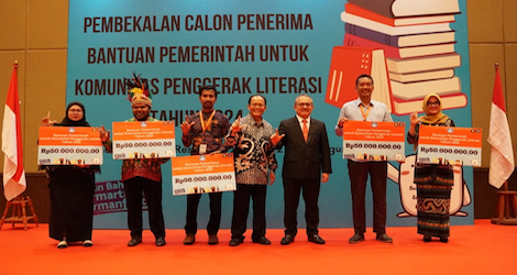 340 Komunitas Pegiat Literasi Dapat Bantuan Rp 50 Juta dari Pemerintah