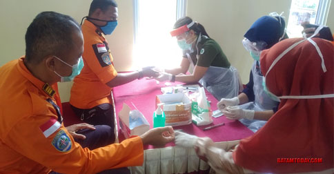 Seluruh Personilnya Basarnas Natuna Jalani Rapid Test