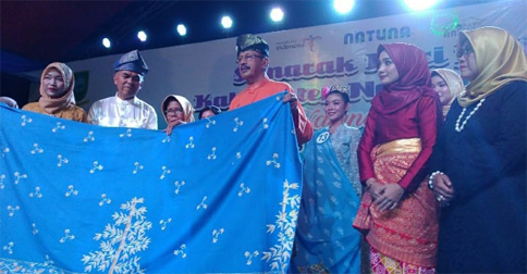 Motif Kain Batik Khas Natuna Pukau Pengunjung Pekan Expo 2019