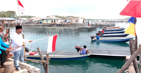 Meriahkan HUT RI ke-74, Desa Pulau Bukit Gelar Lomba Speed Boat Race
