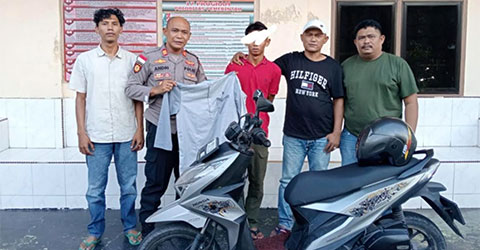 Unit Reskrim Polsek Balai Karimun Bekuk Pelaku Curas di Parkiran SMAN 1 Tebing