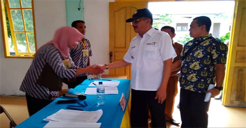 Bupati dan Wakil Bupati Natuna Tinjau 33 Pilkades Serentak