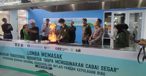 BI Kepri Gelar Lomba Memasak Tradisional Pakai Cabai Kering, Diikuti Peserta dari Filipina