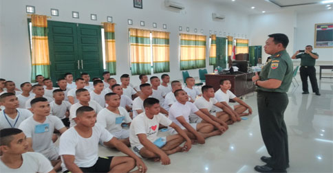 56 Orang Ikuti Seleksi Secaba PK TNI AD Pulau Terluar di Makodim Natuna