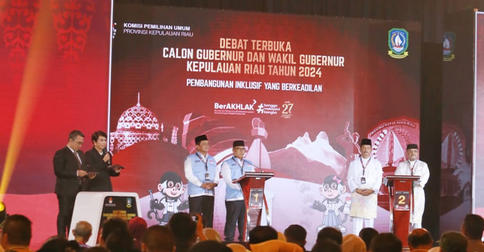 Ansar-Nyanyang Menangkan Debat Perdana Pilkada Kepri 2024
