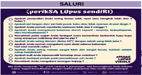 Kemenkes Luncurkan Program SALURI untuk Deteksi Dini Lupus di Indonesia