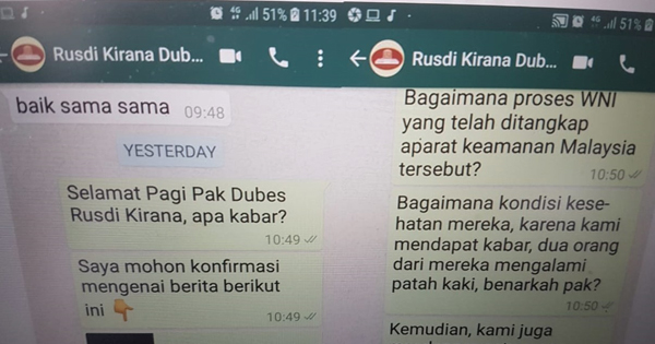 Dubes RI Acuhkan Konfirmasi Penangkapan 46 TKI Ilegal di Johor Malaysia