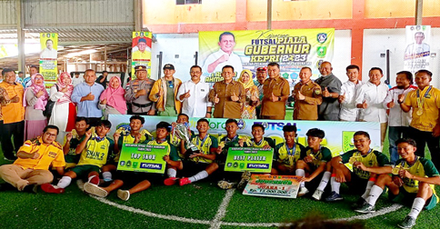 Gubernur Ansar Tutup Turnamen Futsal Piala Gubernur Kepri 2023 Zona V Natuna