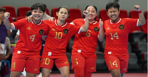 Indonesia Bantai Kirgistan 11-3 di Kualifikasi Piala Asia Futsal Putri