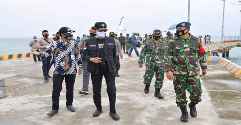 Bupati Natuna Bersama Danlanud RSA Tinjau Landasan Ex Jepang di Kecamatan Subi