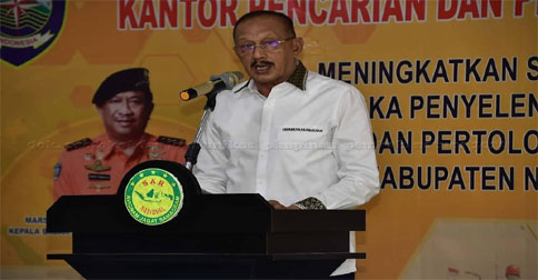 Bupati Buka Latihan SAR Daerah Tahun 2020 Kantor Pencarian dan Pertolongan Natuna