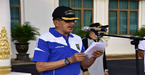 Kabupaten Natuna Gelar Haornas dengan Senam Bersama