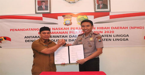 Polres Lingga Dapat Dana Hibah Pengamanan Pilkada Rp 1,5 Miliar