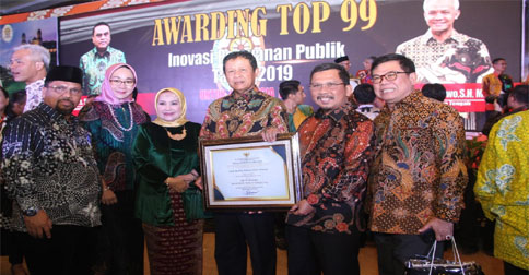 Kepri Dapat Penghargaan TOP 99 Inovasi Pelayanan Publik Tahun 2019