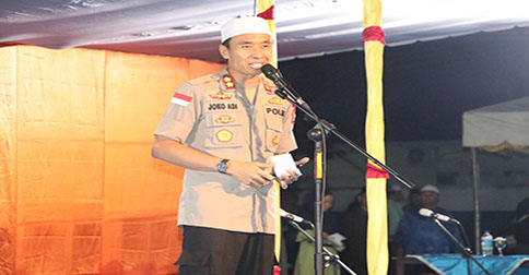 Kapolres Lingga Hadiri Malam Puncak Hari Santri Nasional