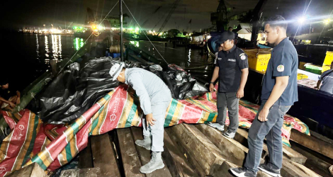 Bakamla Gagalkan Penyelundupan Kayu Ilegal di Dermaga Sagulung, Ratusan Batang Diamankan