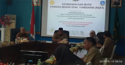 Keamanan dan Mutu Pangan Jadi Perhatian Serius Pemkab Natuna